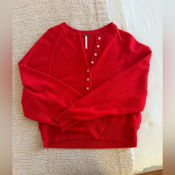 Free People Sweaters - Free People 100% Cashmere Porta Henley XS